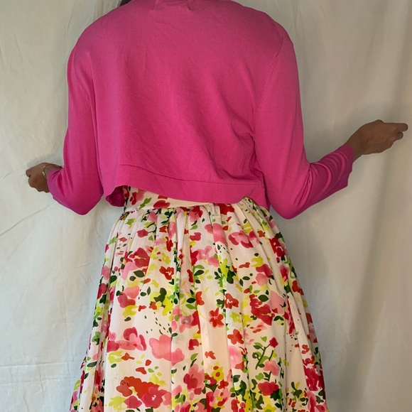 Willow Glenn Cropped Pink Cardigan - Picture 4 of 4